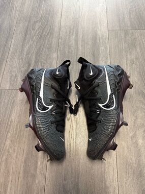 Nike Alpha Huarache NXT Black Metal Baseball Cleats DJ6517-010 Men’s New